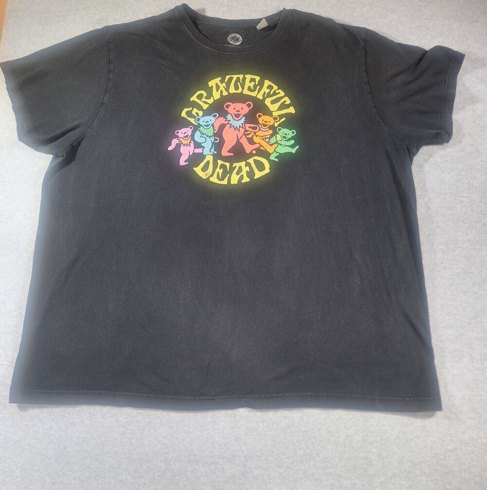 Grateful Dead Dancing Bears T-Shirt Mens 4XL Black Ripple Junction Band Tee